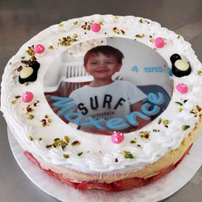 Photo sur gateau anniversaire 2 